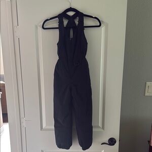 Black kids ski bibs